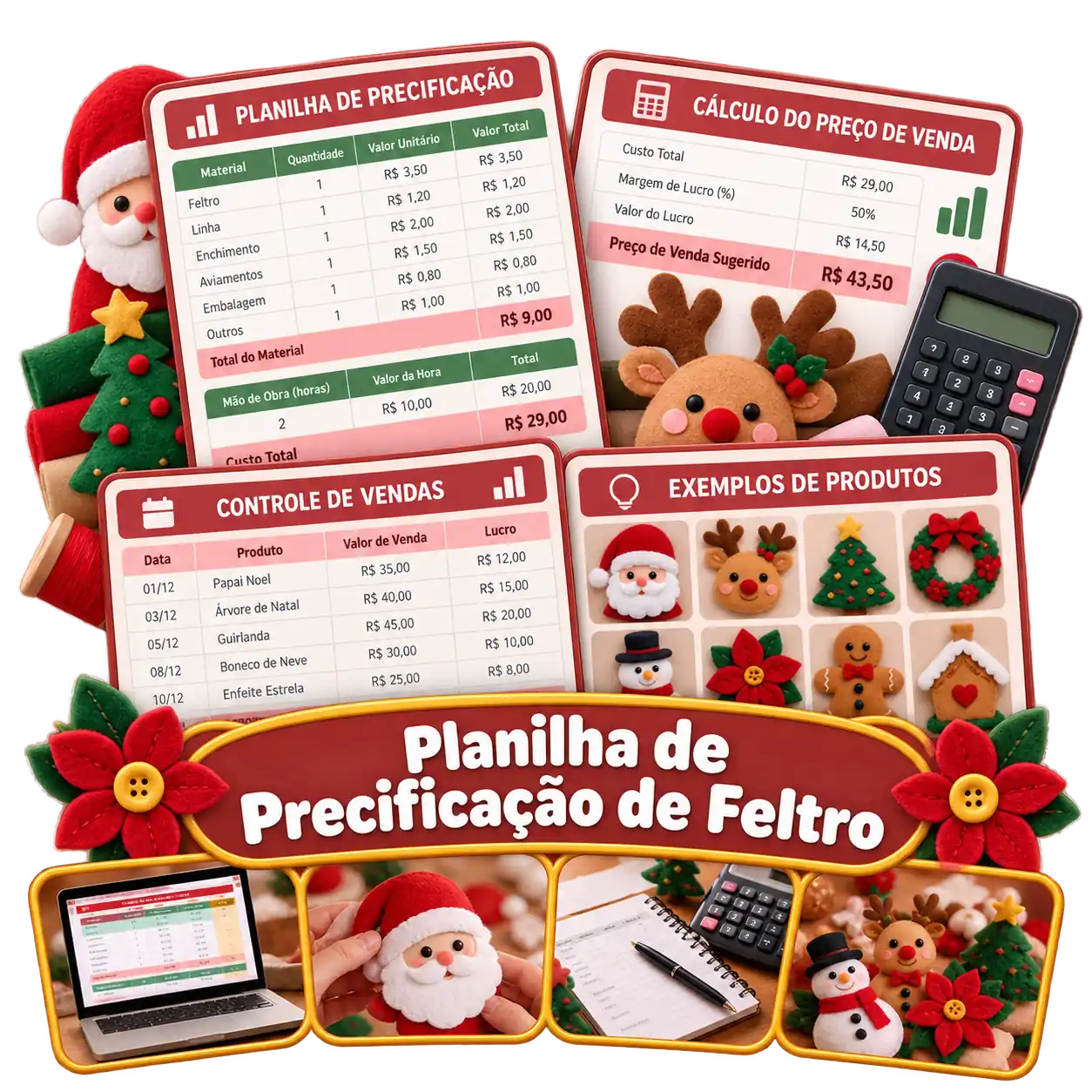 Bônus 2 — Planilha de Precificação de Feltro